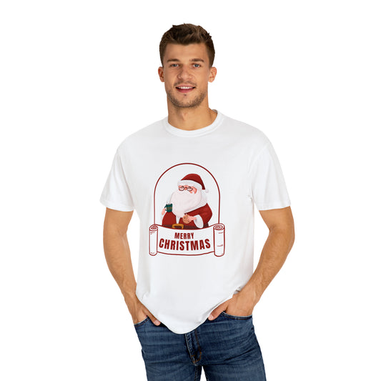 Holiday Homebody T-shirt Design Relaxing Christmas Shirt Christmas T-shirt Gift Trendy Christmas Tee Unisex Garment-Dyed T-shirt