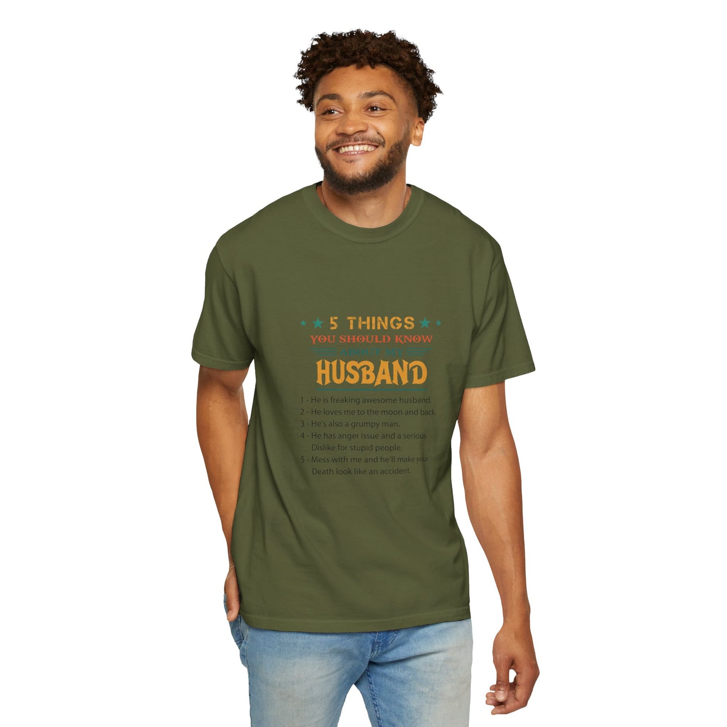 To My Husband | Unisex Garment-Dyed T-shirt