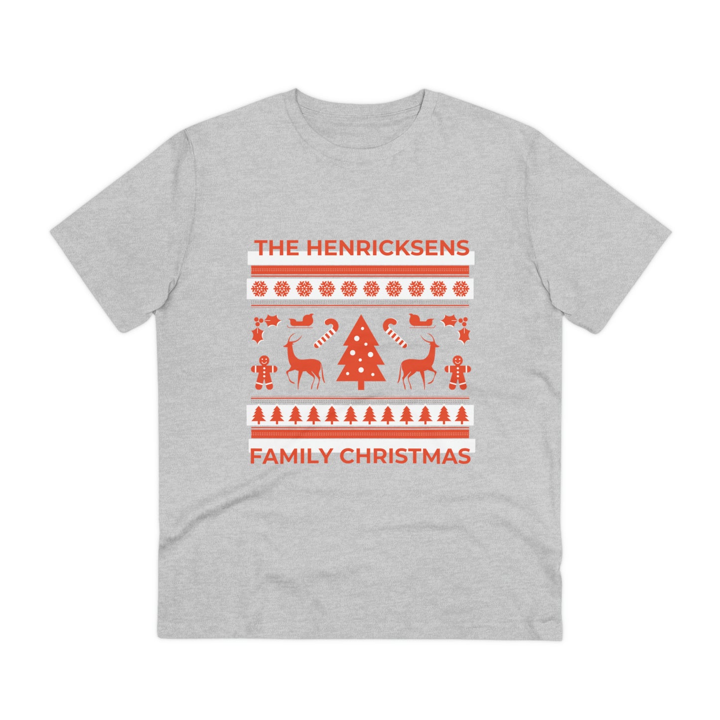 Family Christmas T-shirt Design Beautiful Christmas Gift New Year Tee Organic Creator T-shirt - Unisex