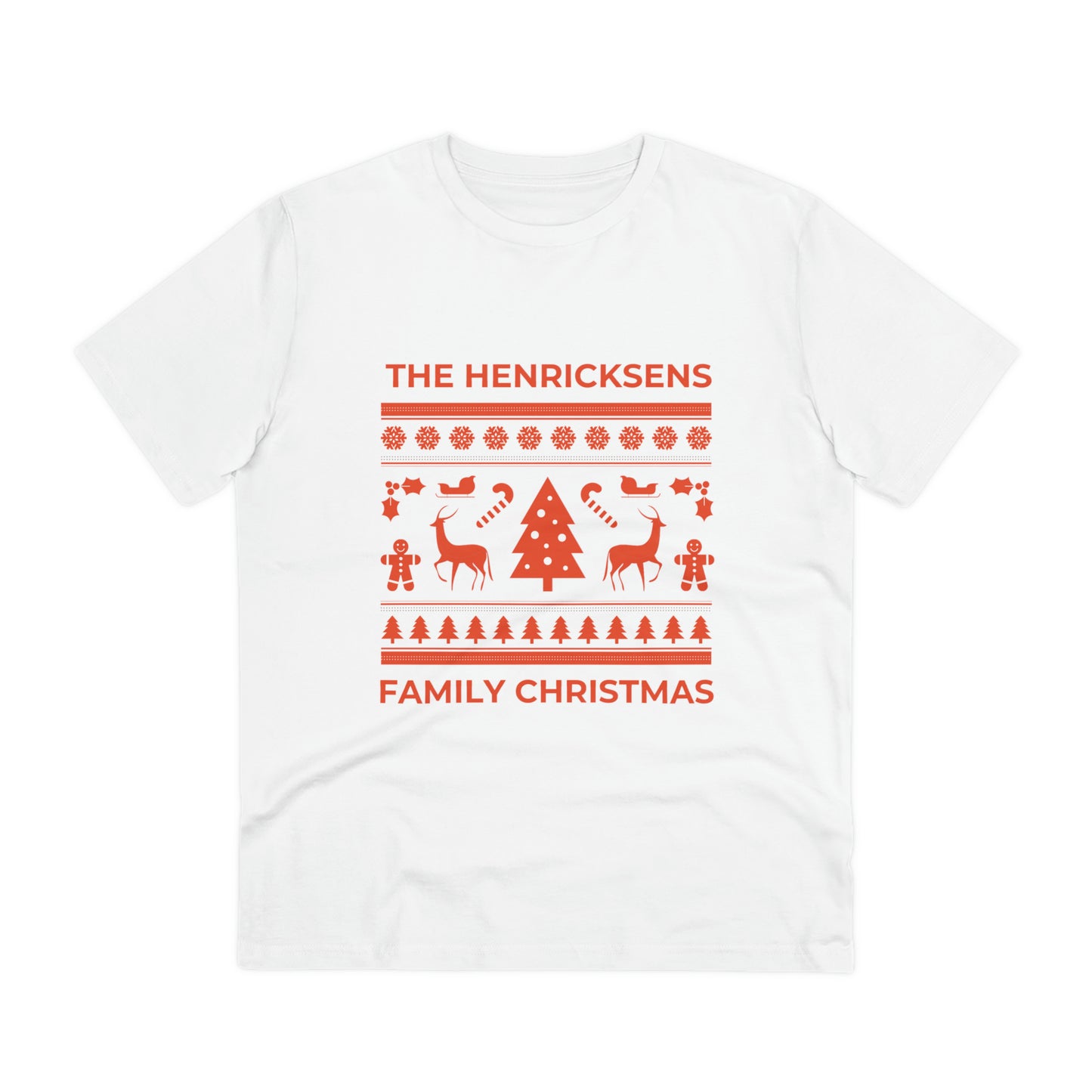 Family Christmas T-shirt Design Beautiful Christmas Gift New Year Tee Organic Creator T-shirt - Unisex