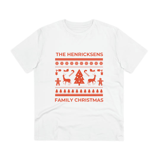 Family Christmas T-shirt Design Beautiful Christmas Gift New Year Tee Organic Creator T-shirt - Unisex