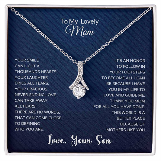 To My Lovely Mom | Thank You - Alluring Beauty necklace